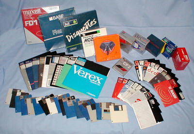 A selection of floppy disks (click for larger image, 97k)