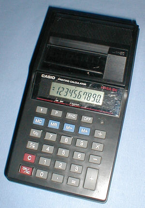 Casio HR 8A-BK: top view (click for larger image, 60k)