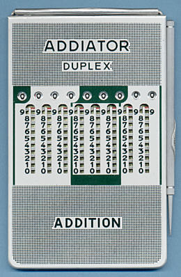 Addiator Duplex aluminium green (front) (click for larger image, 150k)