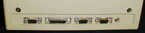 connectors of the Apple Macintosh 128k (click for larger picture, 19k)