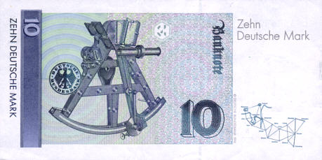 10 Deutsche Mark: back (click for larger image, 70k)