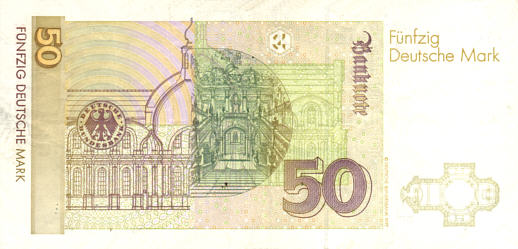 50 Deutsche Mark: back (click for larger image, 84k)