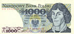 Copernicus: 1000 zloty (Vorderseite)