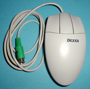 Dexxa 3B Mouse: top view (click for larger image, 68k)