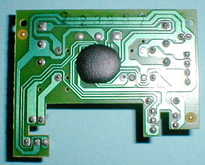 Genius EasyMouse Pro serial: detail: board, soldering side (click for larger image, 72k)