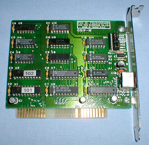Genius GS-4500 GeniScan: interface card (click for larger image, 106k)