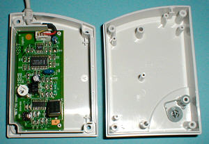 Logitech M-RN68 Cordless Mouse: inside the receiver (click for larger image, 73k)