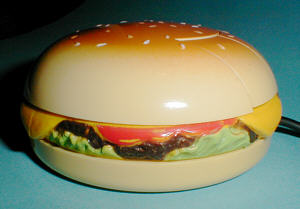 Sunnyline Burger Mouse: side view (click for larger image, 49k)
